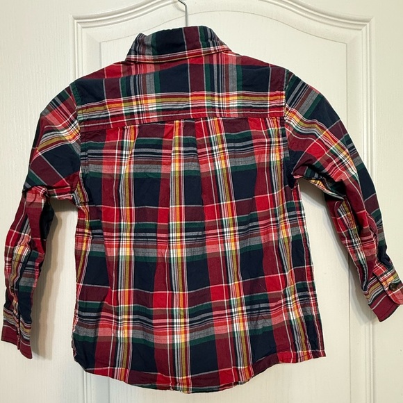 NWOT Boys Plaid Button Down Shirt - Picture 4 of 6